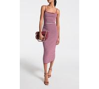 Michael Kors Stripe Midi Tank Dress Deep Mulberry size XS | Midi Dresses Outlet | Women | Purple XS