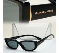 Michael Kors Sunglasses Asheville Black Glossy Grey Rectangle MK 2210U 3005/87
