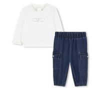 Michael Kors - Sweatshirt And Pants Set - White Blue - Girl - 2 Years