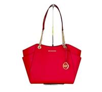 Michael Kors Tote, Women's Tote, Berry Pink/Black, L, Vibrant Red, Large