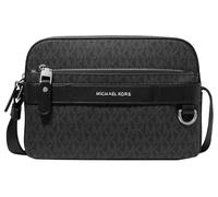 Michael Kors Unisex's Hudson Utility Crossbody Bag, Light Gunmetal/Black, One Size
