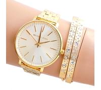 Michael Kors Watch Ladies Watch Bracelet MK3898 Paper IP Gold Analog New
