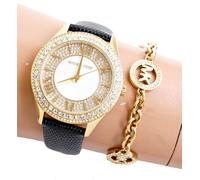 Michael Kors Watch Women's Watch Wristwatch MK2988 Harlowe IP Gold New