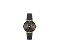 Michael Kors Watches Michael Kors Ladies Black Leather Strap Watch