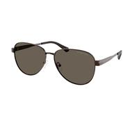 Michael Kors Woman Michael Kors MK1160 BIARRITZ 1891/3 Sunglasses Metal Brown Pilot Normal