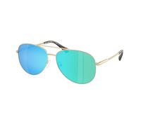 Michael Kors Woman Michael Kors MK1172 PERLEDO 101425 Sunglasses Metal Gold Blue Pilot Polarized