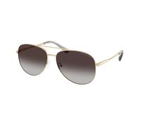 Michael Kors Woman Michael Kors MK1172 PERLEDO 10148G Sunglasses Metal Gold Grey Pilot Normal Shaded