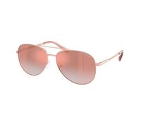 Michael Kors Woman Michael Kors MK1172 PERLEDO 11086F Sunglasses Metal Gold Pink Pilot Normal Shaded