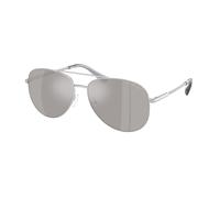 Michael Kors Woman Michael Kors MK1172 PERLEDO 18936G Sunglasses Metal Silver Silver Pilot Mirrored