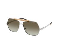 Michael Kors Woman Michael Kors MK1173 DENVER 18933M Sunglasses Metal Silver Green Pilot Normal Shaded