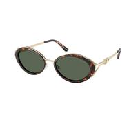 Michael Kors Woman Michael Kors MK1179 KEY WEST 403171 Sunglasses Metal Turtle Green Round Normal