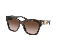 Michael Kors Woman Michael Kors MK2182U EMPIRE SQUARE 300613 Sunglasses Acetate Turtle Brown Butterfly Normal Shaded