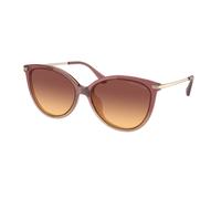 Michael Kors Woman Michael Kors MK2184U DUPONT 325678 Sunglasses Injected Pink Brown Cat Eye Normal Shaded