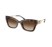 Michael Kors Woman Michael Kors MK2237U CANTABRIA 300613 Sunglasses Injected Turtle Brown Squared Normal Shaded