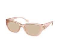 Michael Kors Woman Michael Kors MK2242D PEARL RIVER 344993 Sunglasses Injected White Brown Geometric Normal