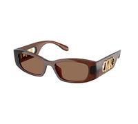 Michael Kors Woman Michael Kors MK2243U RHODES 402173 Sunglasses Injected Brown Brown Geometric Normal