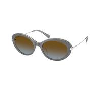 Michael Kors Woman Michael Kors MK2245U ROCKAWAY 400913 Sunglasses Acetate Grey Round Normal Shaded