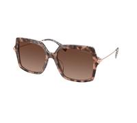 Michael Kors Woman Michael Kors MK2247U QUOGUE 4017T5 Sunglasses Acetate Turtle Brown Squared Polarized Shaded