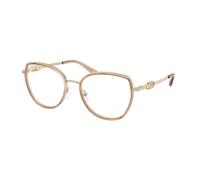 Michael Kors Woman Michael Kors MK3101 KIAWAH 4051 Optical frames Metal Brown Transparent Round Normal
