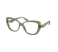 Michael Kors Woman Michael Kors MK4163U DERVIO 3961 Optical frames Acetate Green Transparent Butterfly Normal