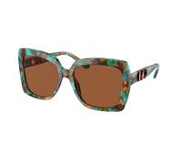 Michael Kors Woman MK2213 NICE 400073 Sunglasses Acetate Green Brown Squared Normal
