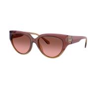 Michael Kors MK2241U BOCA RATON 325611 Woman Sunglasses Injected Pink Brown Cat Eye Normal Shaded