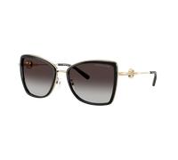 Michael Kors Woman Sunglass Corsica - Frame color: Light Gold/Black, Lens color: Dark Grey Gradient