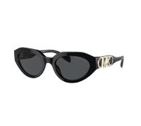 Michael Kors Woman MK2192 EMPIRE OVAL 300587 Sunglasses Acetate Black Grey Round Normal