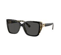 Michael Kors Woman Sunglass MK2199 Acadia - Frame color: Bi-layer Black/Amber Tortoise, Lens color: Dark Grey Solid