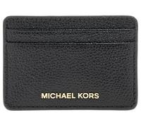 Michael Kors , Grainy Leather Card Holder ,Black female, Sizes: ONE SIZE