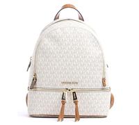 Michael Kors Women Rhea Zip Backpack, White (Vanilla), 12.7x31.8x24.1 cm (W x H x L)