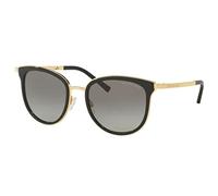 Michael Kors Women's 1010 ADRIANNA I 110011 54 Rectangular Sunglasses 54, Black/Gold/Greygradient