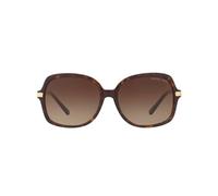 Michael Kors Women's 2024 ADRIANNA II 310613 57 Rectangular Sunglasses 57, Dark Tortoise/Gold/Browngradient
