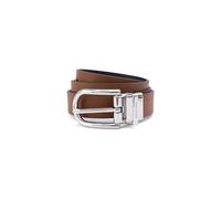 Michael Kors Women's 25mm Reversible Saphiano Leather Belt, Brown/Luggage, Large