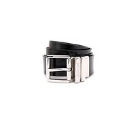 Michael Kors Women's 35mm Leather Reversible Belt, Black/Silver, Large