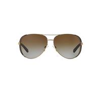 Michael Kors Woman MK5004 CHELSEA 1014T5 Sunglasses Metal Gold Brown Squared Polarized