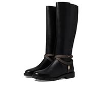 Michael Kors Women's Abigail Equestrian Boot, Black/Brown, 6 UK