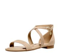 Michael Kors Women's Alexa Flex Flat Sandal, Khaki, 10