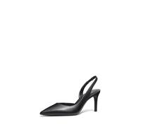 Michael Kors Women's Alina Flex Sling Pump Shoes, Leather/Black, 5.5