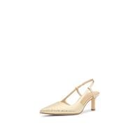 Michael Kors Women's Alora Mid Sling Pump, Pale Gold, 5.5 UK