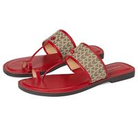 Michael Kors Women's Ashtin Sandals Slide, Crimson Multi, 7 UK
