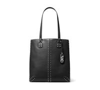 Michael Kors Women's Astor Studded Large Tote Bag, Silver-tone Hardware/Black, One Size