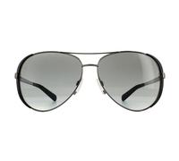 Michael Kors Women's Aviator Gunmetal Black Grey Gradient Sunglasses Michael Kors Black One Size