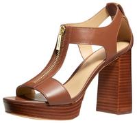 Michael Kors womens Berkley Mid Sandal, Luggage, 6