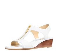 Michael Kors Women's Berkley Wedge Sandal, Optical White, 5