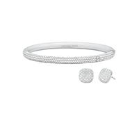 Michael Kors Premium Women's Silver-Tone Brass Bracelet, MKJ8618SET