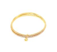 Michael Kors 14ct Gold Plated Layered Tennis Bracelet