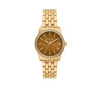 Michael Kors Womens Bryant Three-Hand Gold-Tone Stainless Steel Watch, Mk7581 Gold