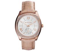 Michael Kors Women's Bryn MK2388 Beige Leather Quartz Fashion Watch