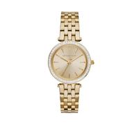 Michael Kors Darci Watch for Women, Gold Tone Quartz Three Hand Movement with Stainless Steel Strap